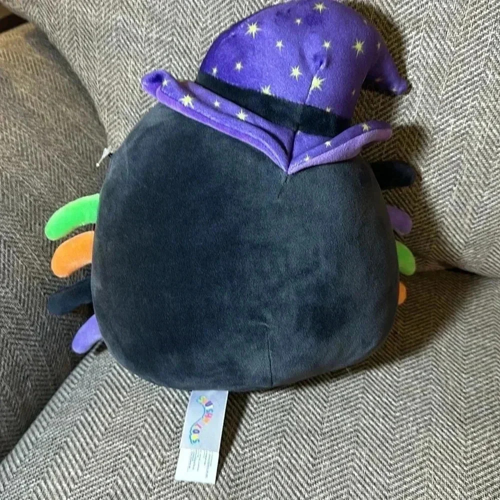 NWT Squishmallows 8” Gildie Black Spider Witch Hat - Picture 3 of 3